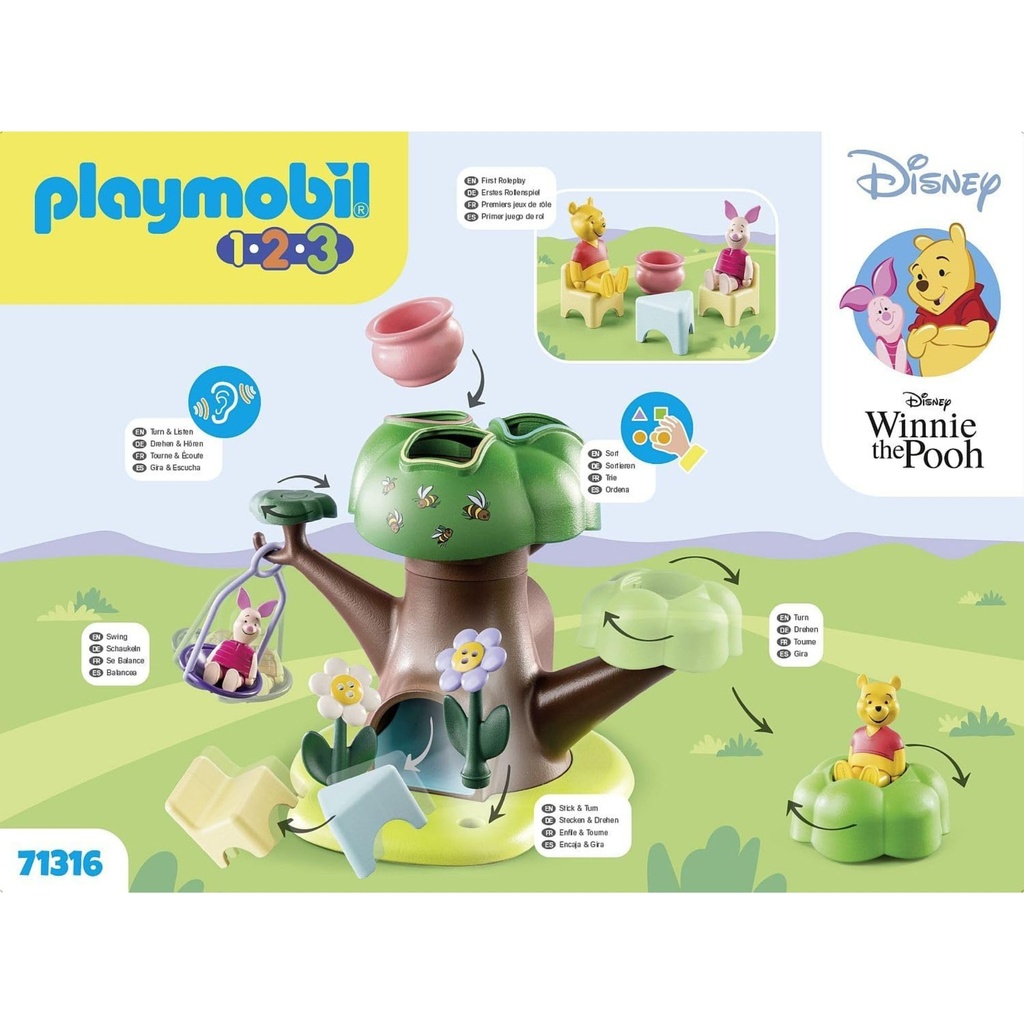 PLAYMOBIL 1.2.3 - DISNEY WINNIE'S & PIGLET'S TREE HOUSE