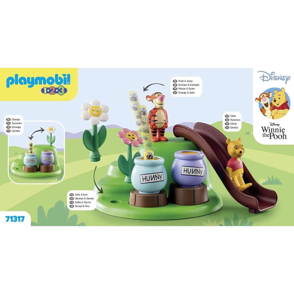 PLAYMOBIL 1.2.3 - DISNEY WINNIE'S & TIGER'S BEE GARDEN