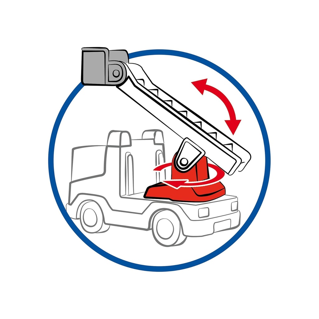 PLAYMOBIL 1.2.3 - LADDER UNIT FIRE TRUCK