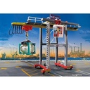 PLAYMOBIL CITY ACTION - ELECTRIC CARGO CRANE WITH CONTAINER 
