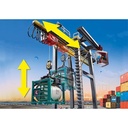 PLAYMOBIL CITY ACTION - ELECTRIC CARGO CRANE WITH CONTAINER 