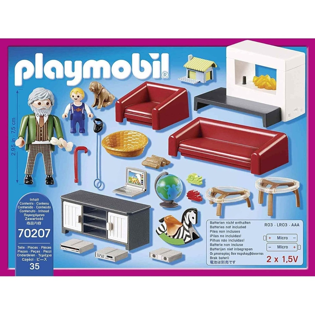 PLAYMOBIL DOLLHOUSE - COMRORTABLE LIVING ROOM