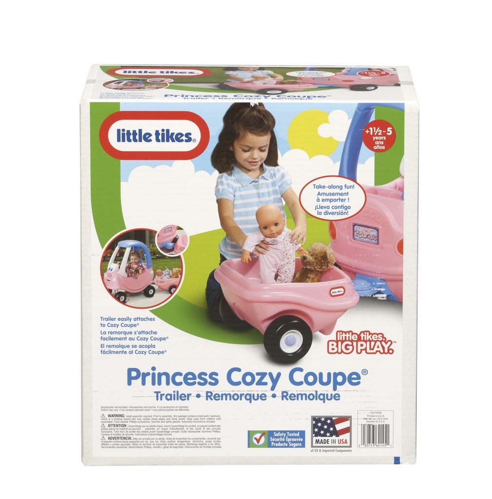 LITTLE TIKES COZY COUPE TRAILER PINK
