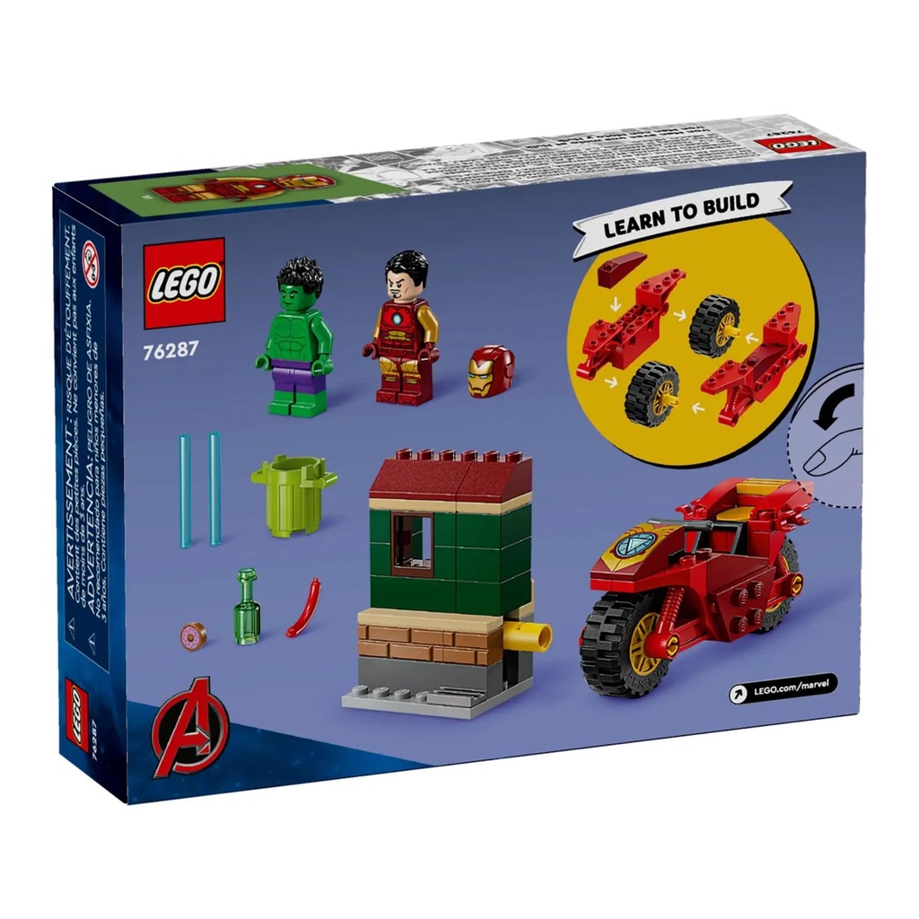 LEGO MARVEL - IRON MAN WITH BIKE AND THE HULK