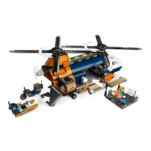 LEGO CITY - JUNGLE EXPLORER HELICOPTER AT BASE CAMP