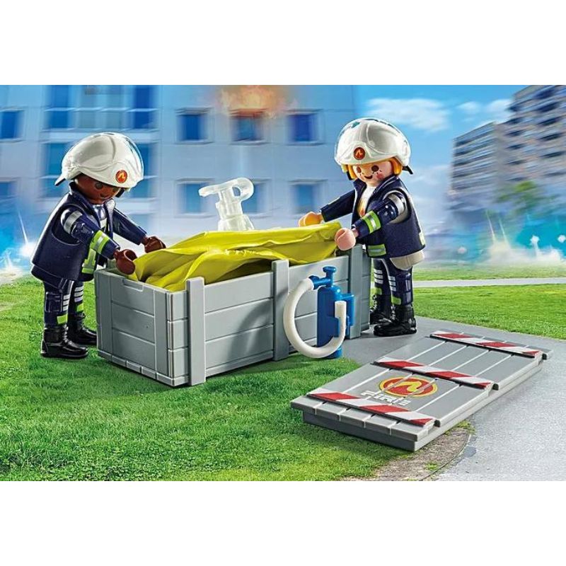 PLAYMOBIL ACTION HEROES - FIRE FIGHTER WITH AIR PILLOW