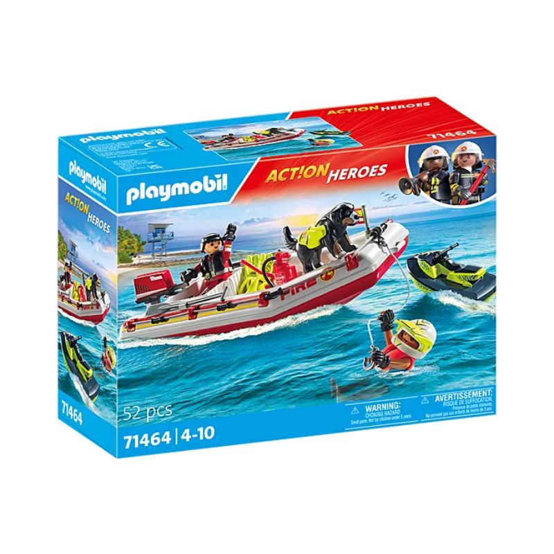 PLAYMOBIL ACTION HEROES - FIREBOAT WITH AQUA SCOOTER