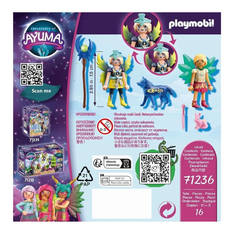 PLAYMOBIL AYUMA - CRYSTAL AND MOON FAIRY WITH SOUL ANIMALS