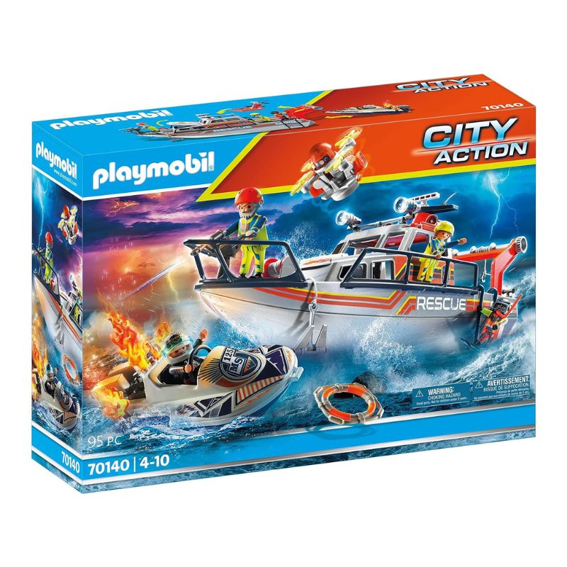 PLAYMOBIL CITY ACTION - FIRE RESCUE WITH PERSONAL WATERCRAFT