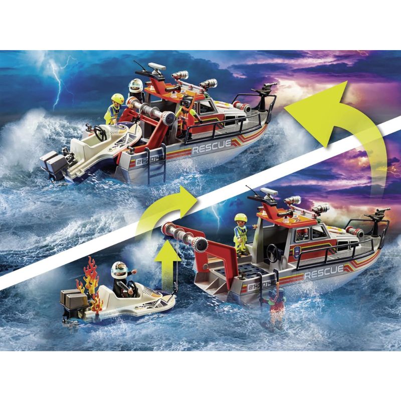 PLAYMOBIL CITY ACTION - FIRE RESCUE WITH PERSONAL WATERCRAFT