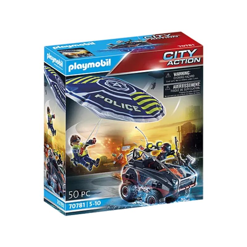 PLAYMOBIL CITY ACTION - PARACHUTE WITH AMPHIPIOUS