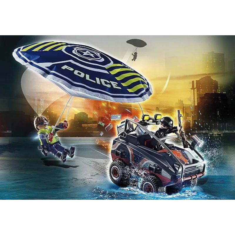 PLAYMOBIL CITY ACTION - PARACHUTE WITH AMPHIPIOUS