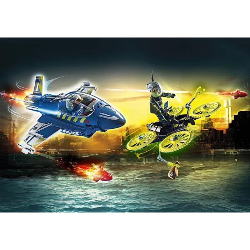 PLAYMOBIL CITY ACTION - POLICE ACTION JET WITH DRONE