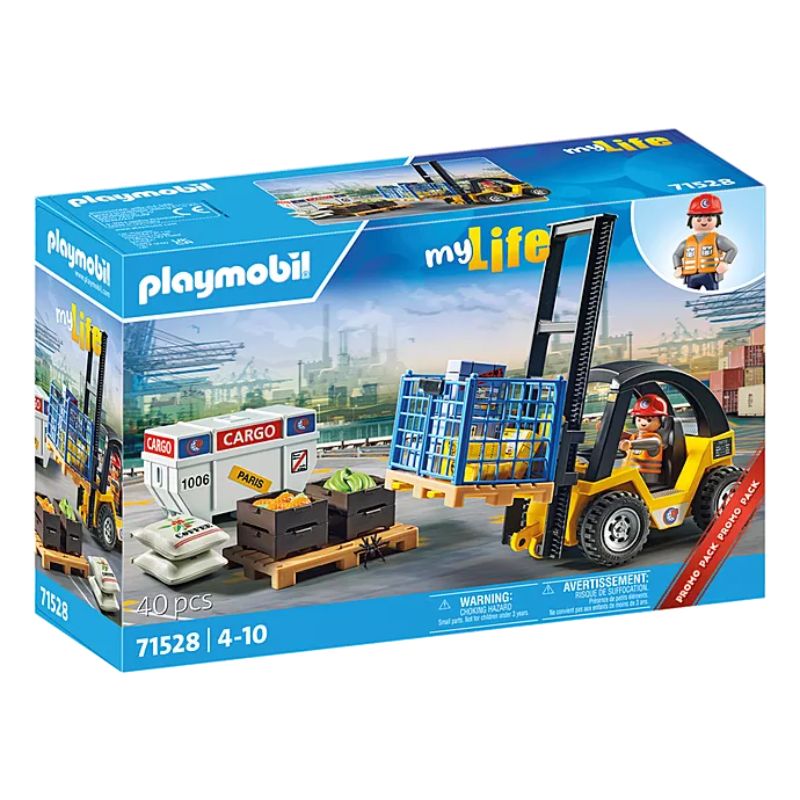 PLAYMOBIL CITY LIFE - FORKLIFT TRUCK WITH CARGO