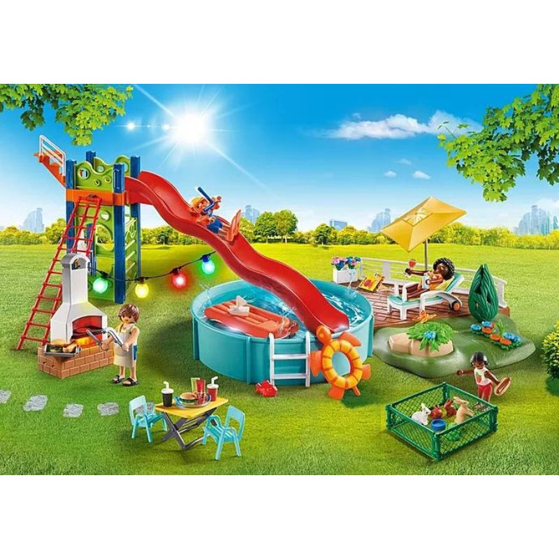 PLAYMOBIL CITY LIFE - POOL PARTY WITH LIGHTS EFFECTS