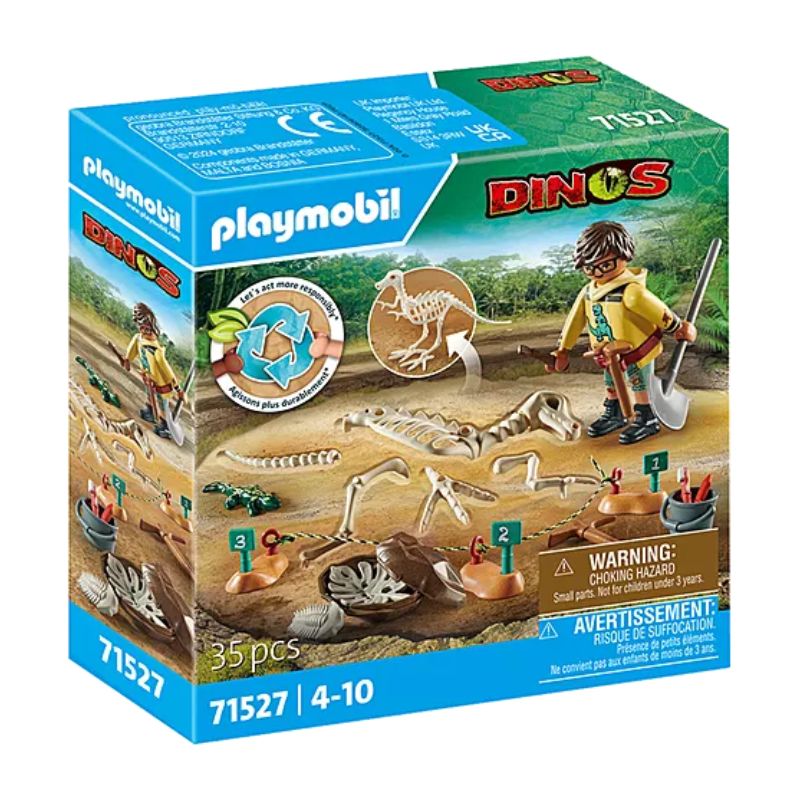 PLAYMOBIL DINOS - DIG WITH DINOSAUR SKELETON