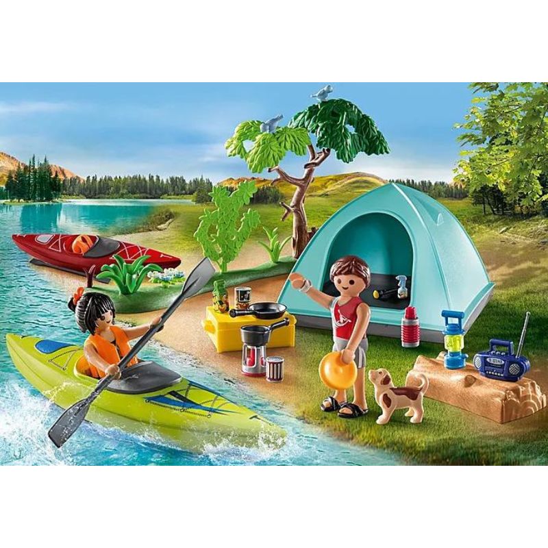 PLAYMOBIL FAMILY FUN - CAMPSITE WITH CAMPFIRE
