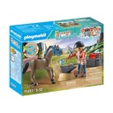 PLAYMOBIL HORSES OF WATERFALL - FARRIER BEN AND ACHILLES