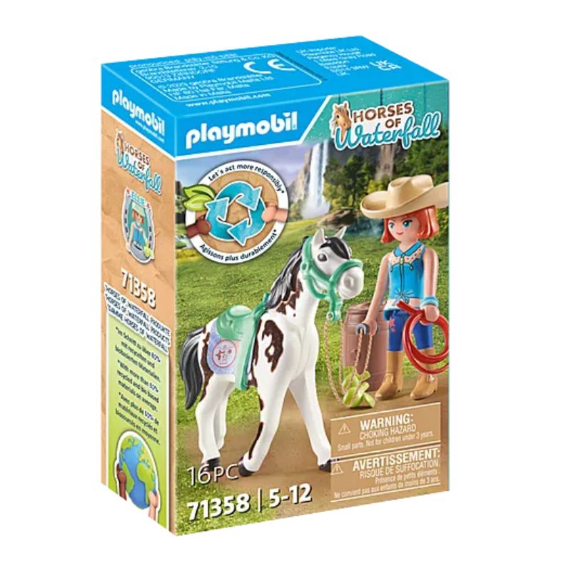 PLAYMOBIL HORSES OF WATERFALL - FREETIME WITH ELLIE AND SAWDUST