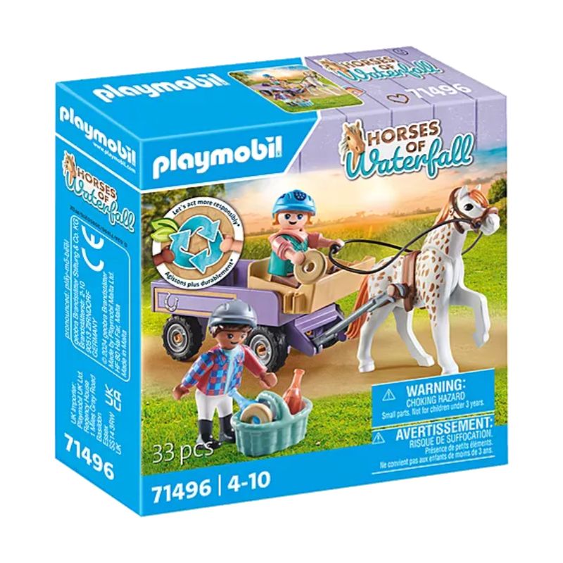 PLAYMOBIL HORSES OF WATERFALL - PONY CARRIAGE