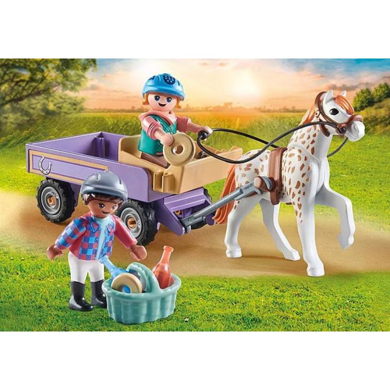 PLAYMOBIL HORSES OF WATERFALL - PONY CARRIAGE