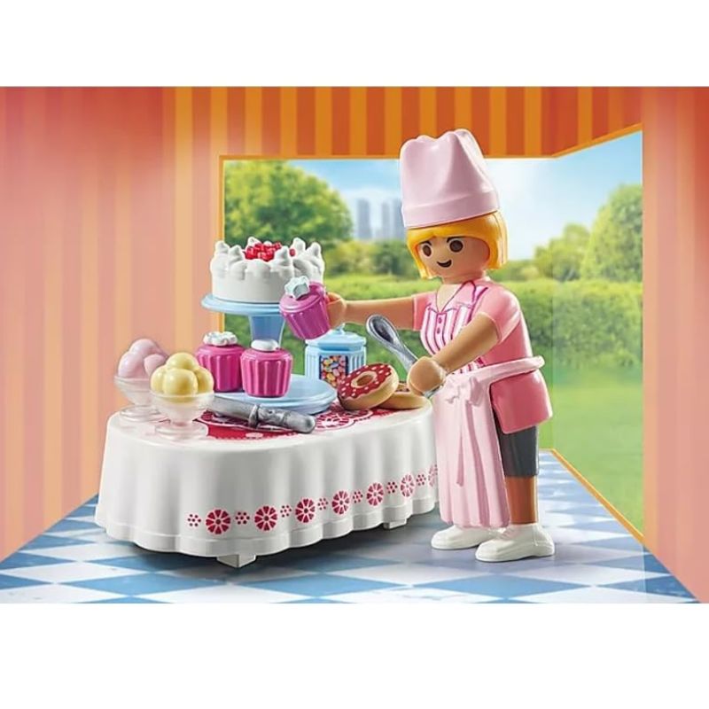 PLAYMOBIL SPECIAL PLUS - BAKER WITH DESSERT TABLE