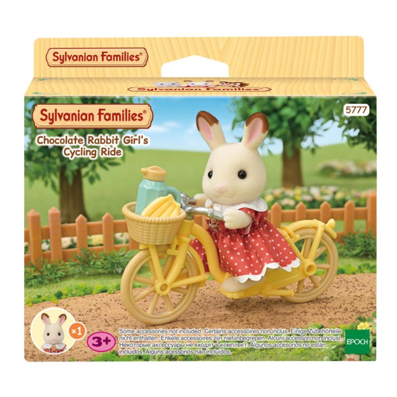 SYLVANIAN ES CHOCOLATE RABBIT GIRL'S CYCLING RIDE