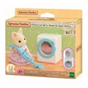 SYLVANIAN ES FLORAL CAT GIRLS WASH & CLEAN SET