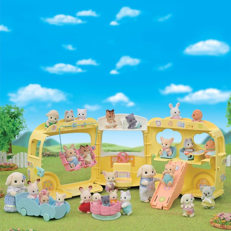 SYLVANIAN RAINBOW FUN NURSERY BUS