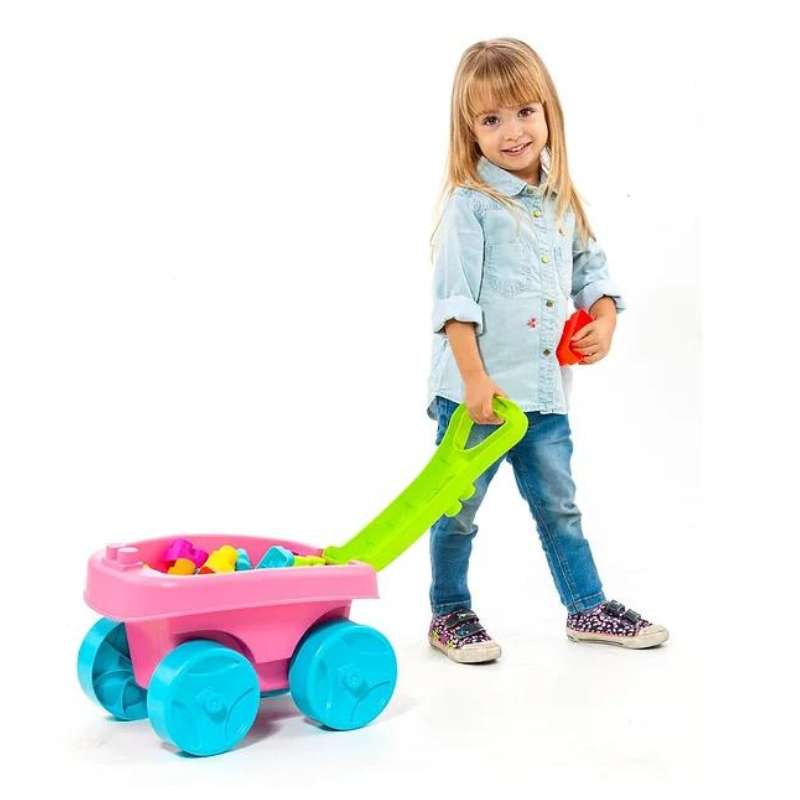MOLTO WAGON BLOCKS PINK
