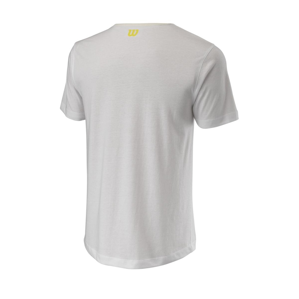 STACKED TENNIS TECH TEE WH