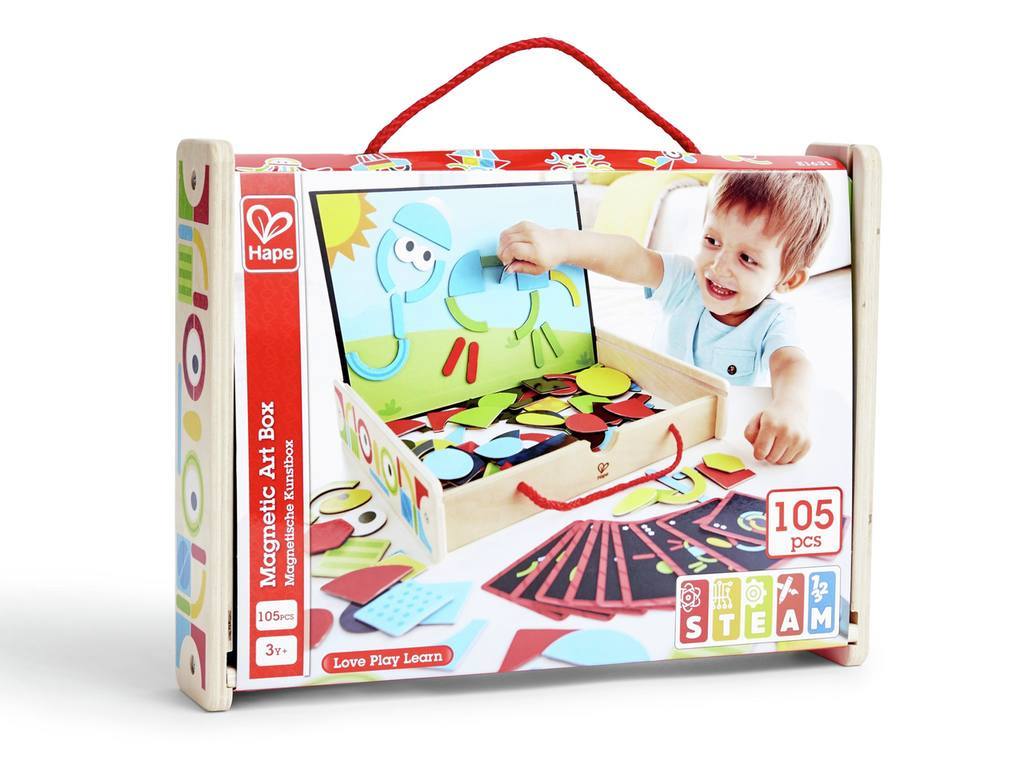 HAPE EARLY EXPLORER WOODEN MAGNETIC ART BOX