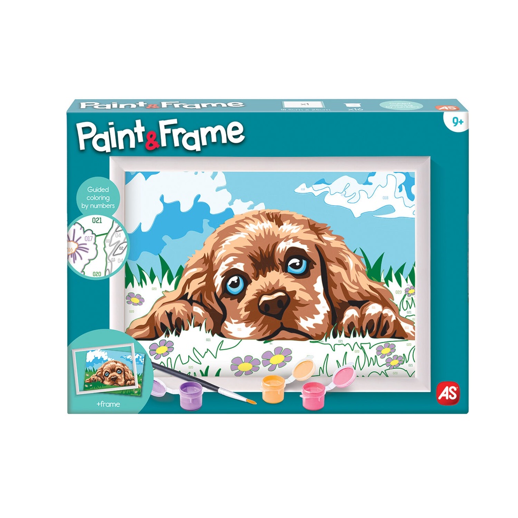 PAINT & FRAME LOVING PUPPY