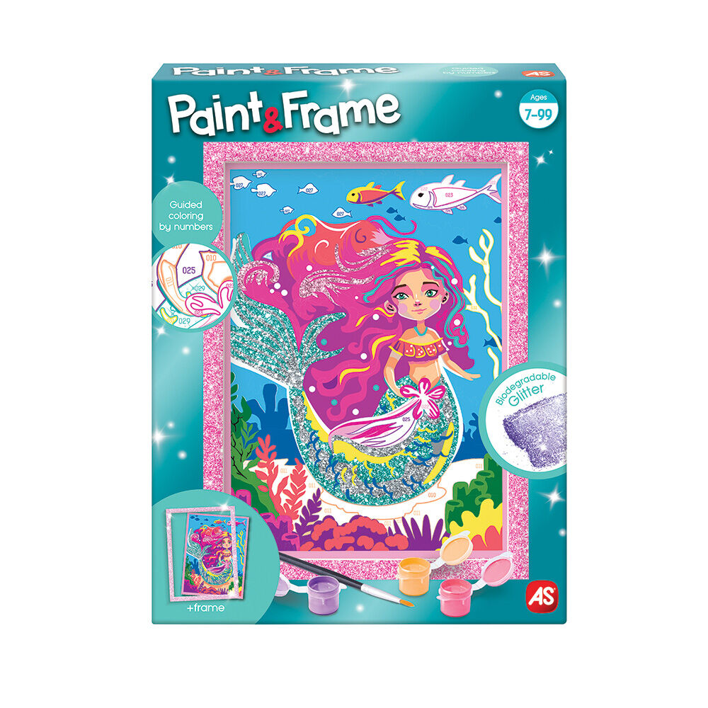 PAINT & FRAME MYTHICAL MERMAID