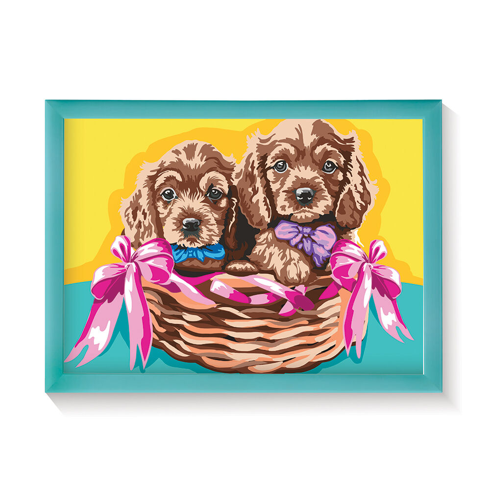 PAINT & FRAME ΑDORABLE PUPPIES
