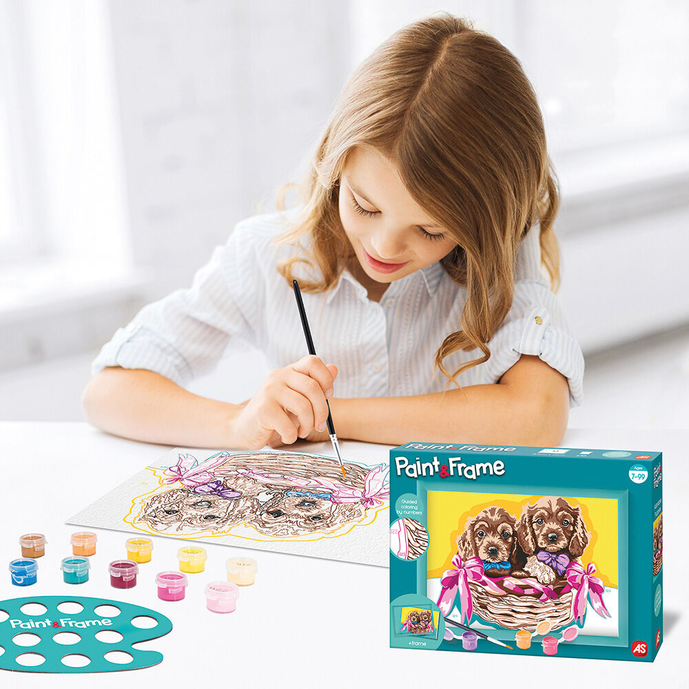 PAINT & FRAME ΑDORABLE PUPPIES