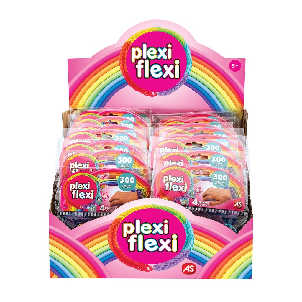 PLEXI FLEXI ΣΑΚΟΥΛΑΚΙ 300 ΛΑΣΤΙΧΑΚΙΑ & 4 ΑΞΕΣΟΥΑΡ (ASSORT OF 6 COLORS)