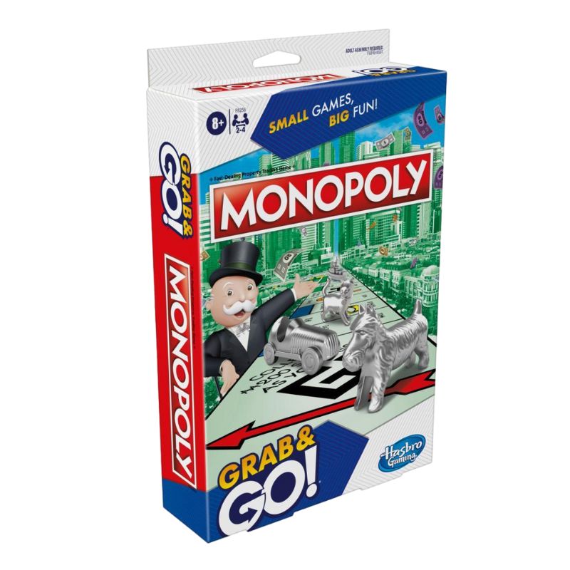 MONOPOLY GRAB AND GO (TRAVEL EDITION)