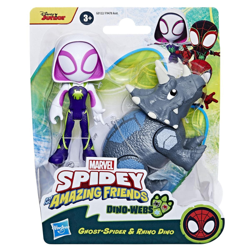 SPIDEY AND HIS AMAZING FRIENDS HERO DINO WEBS FIG AST