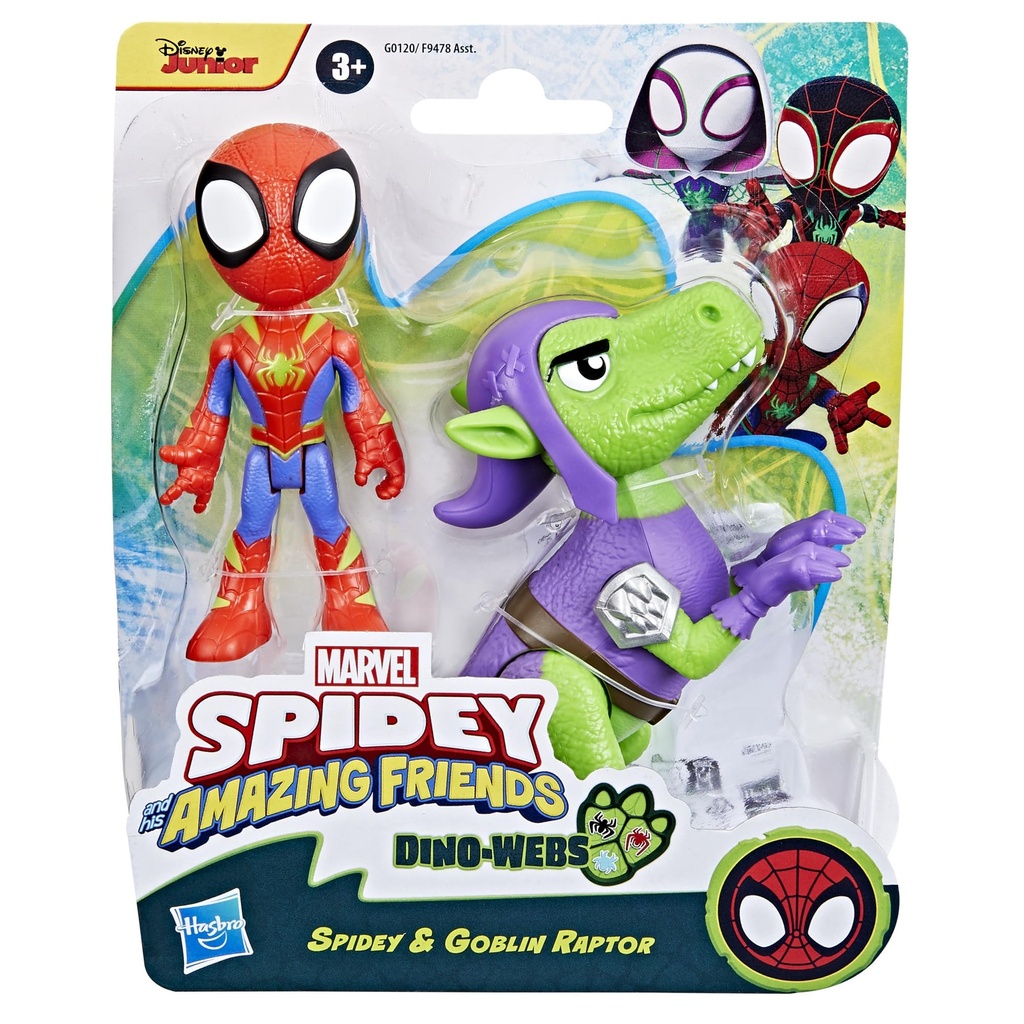 SPIDEY AND HIS AMAZING FRIENDS HERO DINO WEBS FIG AST