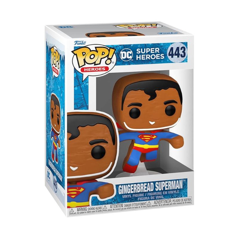 FUNKO POP! HEROES: DC SUPER HEROES HOLIDAY - GINGERBREAD SUPERMAN #443 VINYL FIGURE