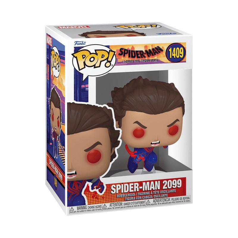 FUNKO POP! MARVEL SPIDER-MAN: ACROSS THE SPIDER-VERSE - SPIDER-MAN 2099 (UN) #1409 BOBBLE-HEAD VINYL FIGURE