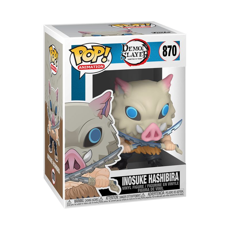 FUNKO POP! ANIMATION: DEMON SLAYER KIMETSU NO YAIBA - INOSUKE HASHIBIRA #870 VINYL FIGURE