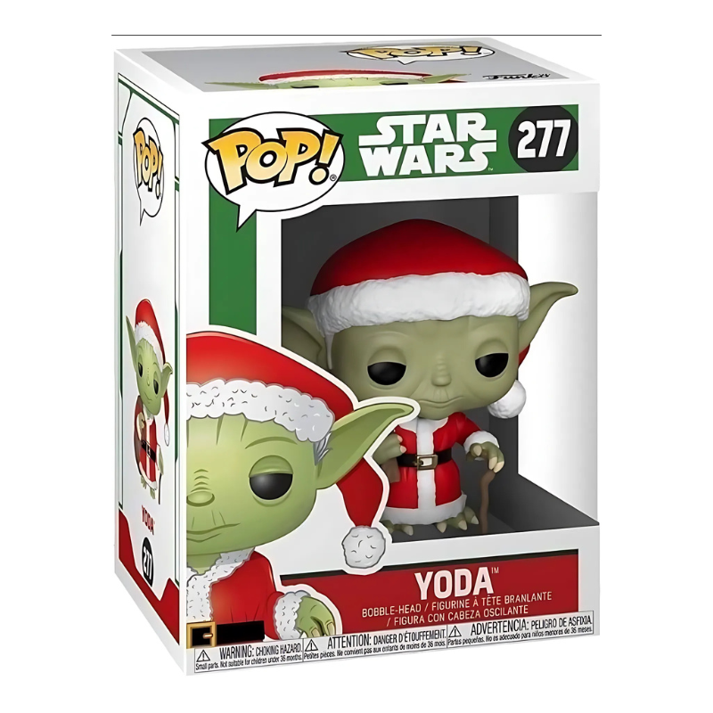 POP! STAR WARS: HOLIDAY SANTA YODA #277 BOBBLE-HEAD VINYL FIGURE