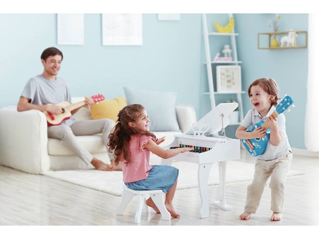 HAPE EARLY MELODIES ΞΥΛ.ΠΙΑΝΟ 30 ΚΛΕΙΔΙΑ DELUXE-WHITE