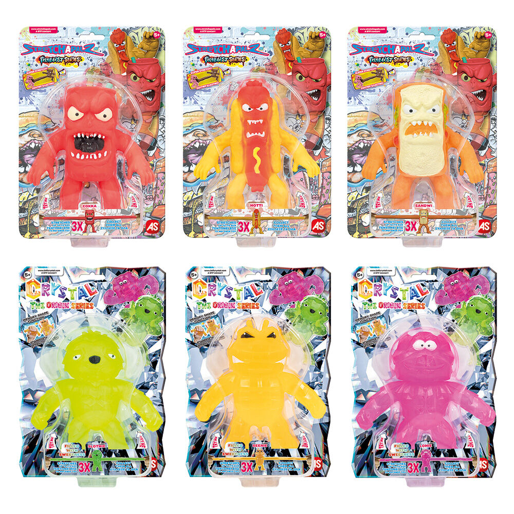 ΦΙΓΟΥΡΑ STRETCHAPALZ FOODBEASTS & CRYSTAL 14ΕΚ. 6 ΣΧΕΔΙΑ, ASSORTMENT