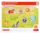 HAPE HAPPY PUZZLES ΞΥΛ.ΠΑΖΛ ΑΓΡΙΑ ΖΩΑ JUNGLE PEG