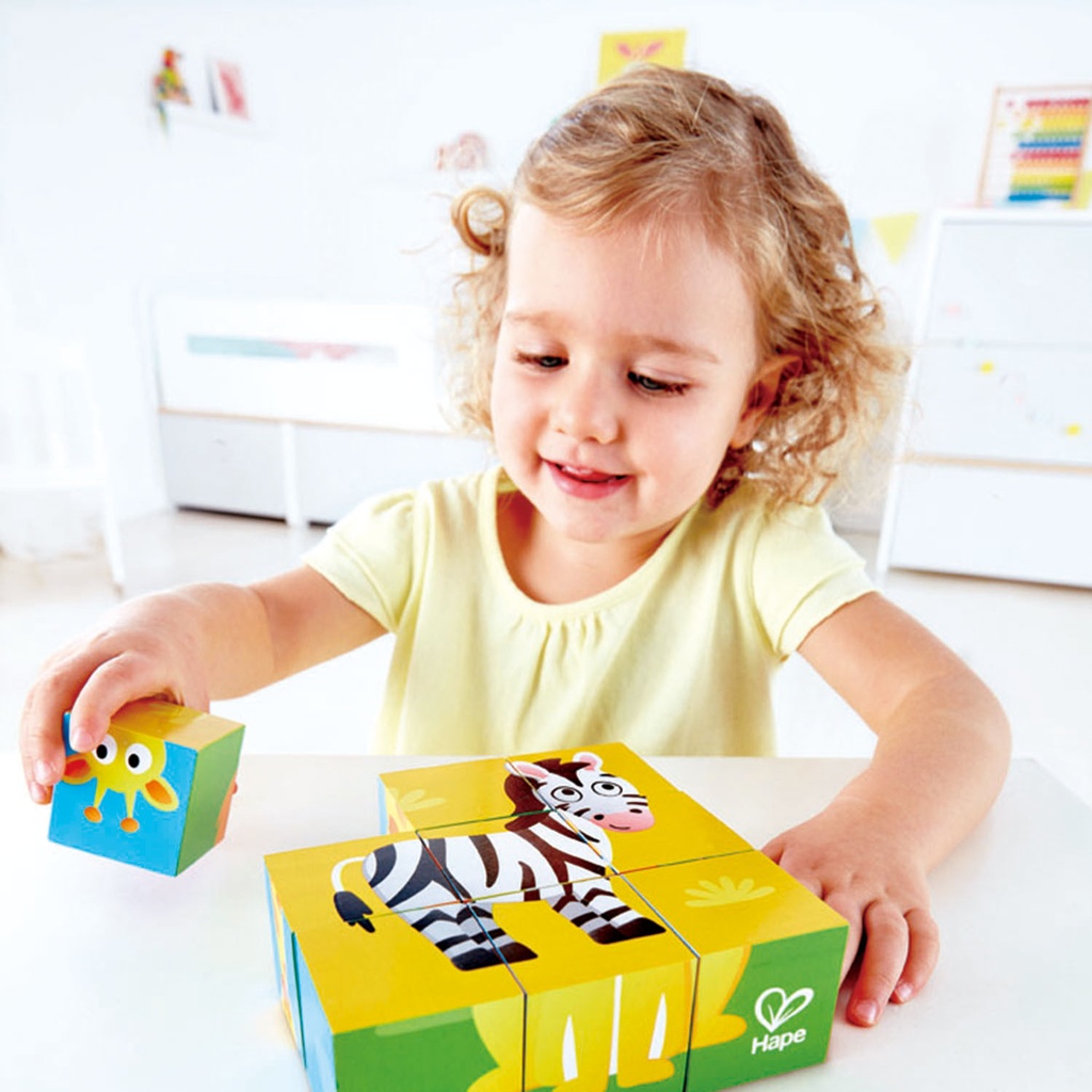 HAPE HAPPY PUZZLES ΞΥΛ.ΠΑΖΛ ΚΥΒΟΙ ΖΩΑΚΙΑ ΖΟΥΓΚΛΑΣ