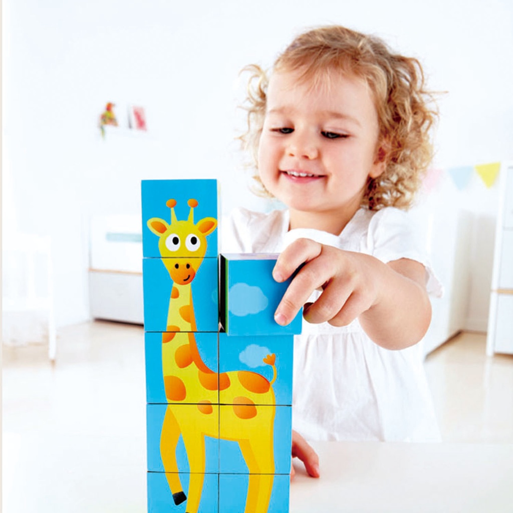 HAPE HAPPY PUZZLES ΞΥΛ.ΠΑΖΛ ΚΥΒΟΙ ΖΩΑΚΙΑ ΖΟΥΓΚΛΑΣ