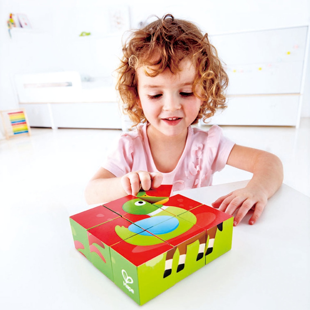 HAPE HAPPY PUZZLES ΞΥΛ.ΠΑΖΛ ΚΥΒΟΙ ΖΩΑΚΙΑ ΦΑΡΜΑΣ